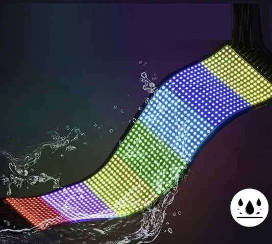 Pantalla LED Flexible Programable para Auto y Negocios | Control App + Control Remoto